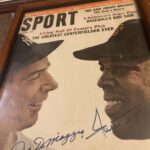 A sports magazine of autographs of Joe and Willie