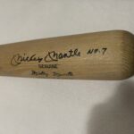 Mickey Mantle autographed louisville slugger bat